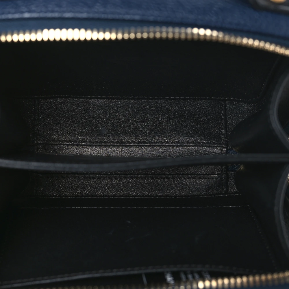 Chanel CC Filigree Vanity Case Small Navy/Black Quilted Caviar Leather Gold Hardware - 图片 7