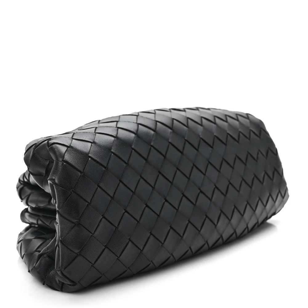 Bottega Veneta Medium Intrecciato Teen Pouch Black Nappa Leather - 图片 6