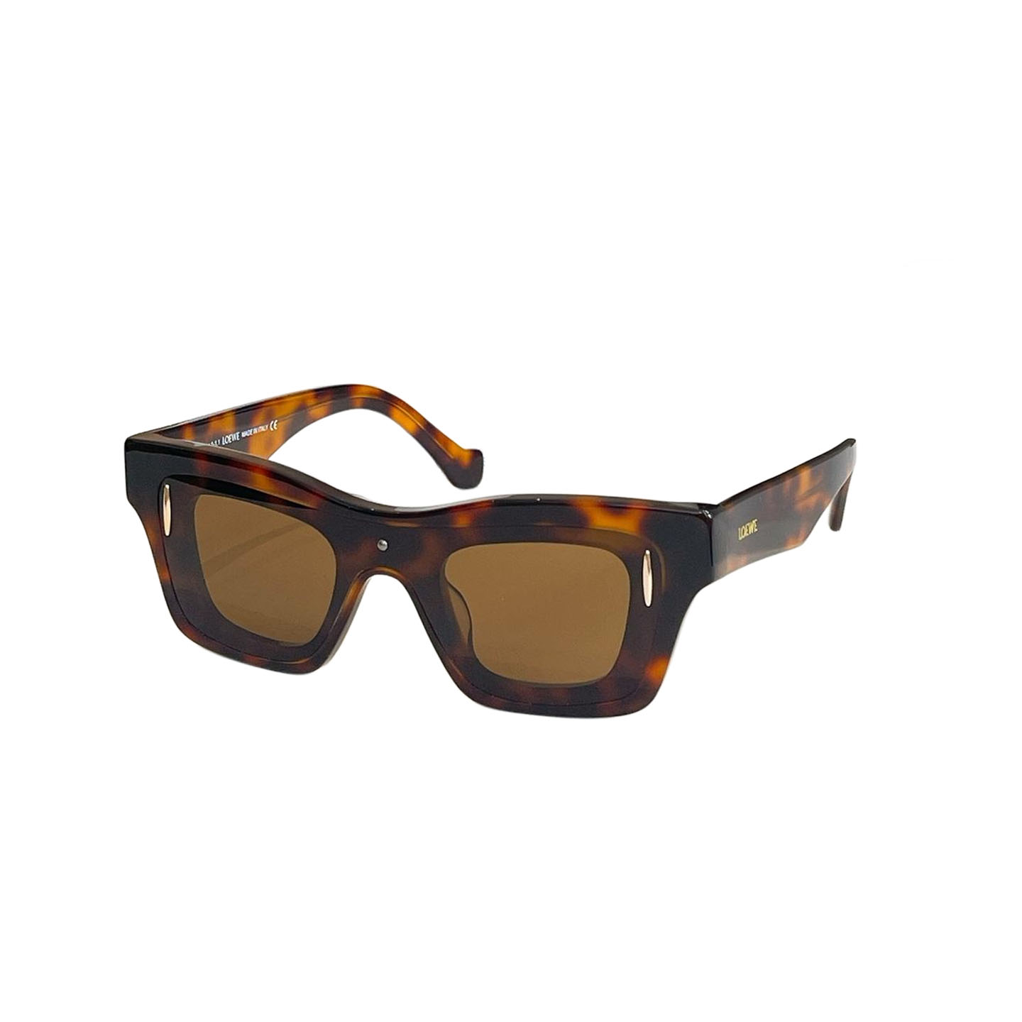 Loewe square frame glasses blue orange/black brown/black sepia/white/leopard brown/leopard green color Size 54口16-145 - 图片 5