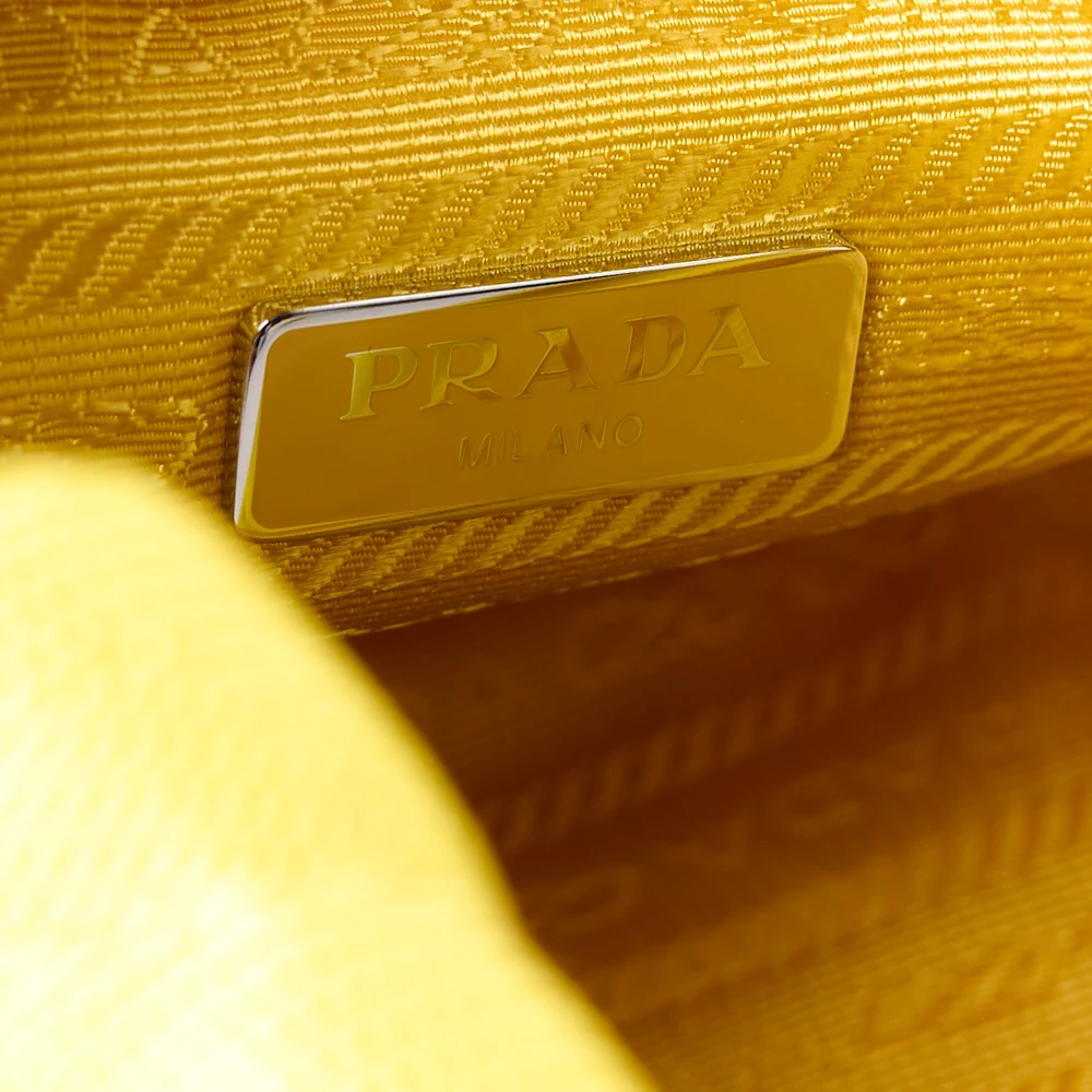 Prada Mini Re-Edition 2000 Bag Ananas Tessuto Nylon & Saffiano Leather Silver Hardware - 图片 2