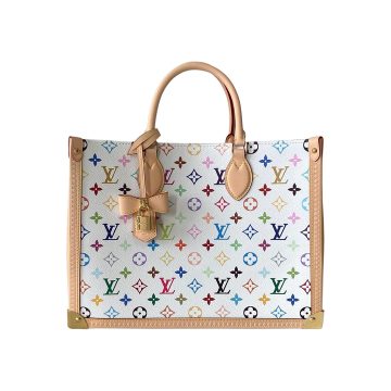 Louis Vuitton x Murakami Takashi Onthego MM Multicolor White Gold Hardware