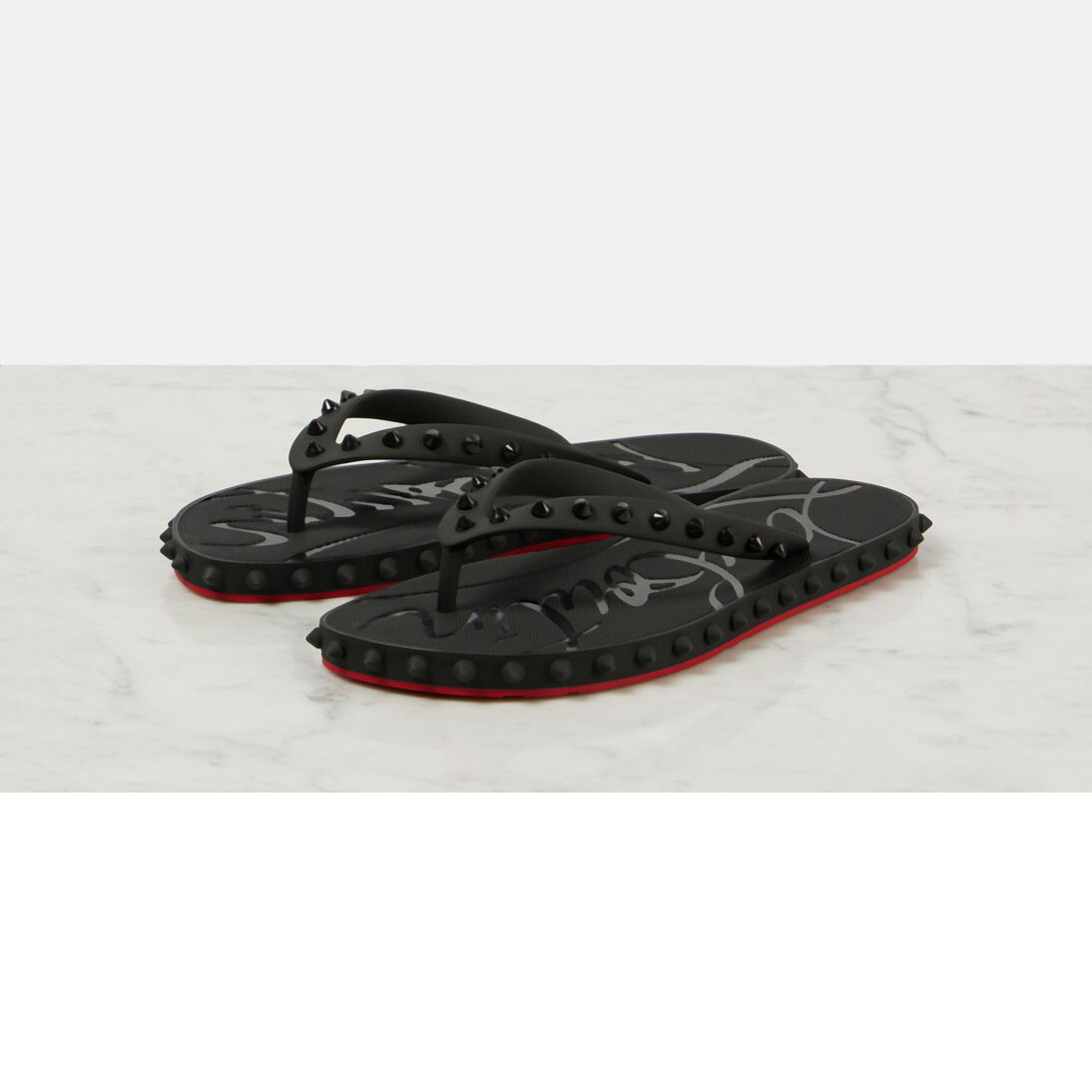 Christian Louboutin black slippers sandals - 图片 3