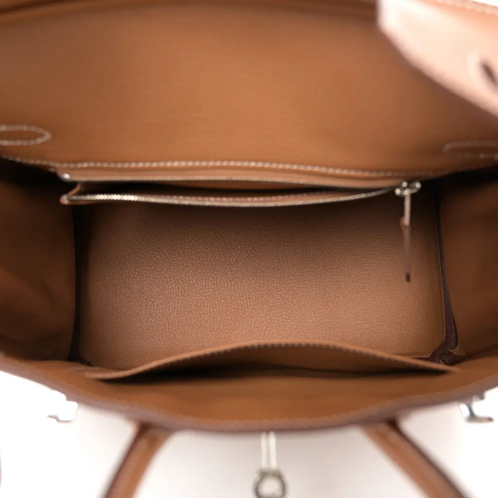 Hermès Birkin 25 Brown Togo Leather Palladium Hardware - 图片 7