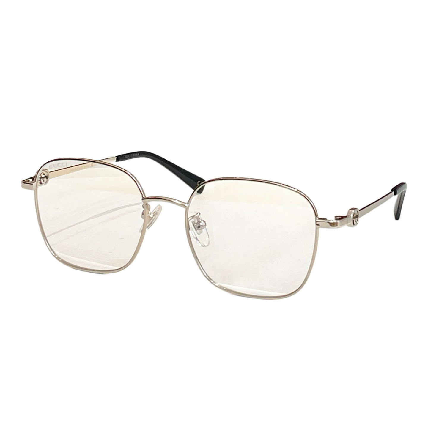 Gucci square frame glasses gold leopard/silver black/rose gold/brown rose gold/scarlet silver/brown leopard/grey silver/black gold color Size 52口19-145 - 图片 2