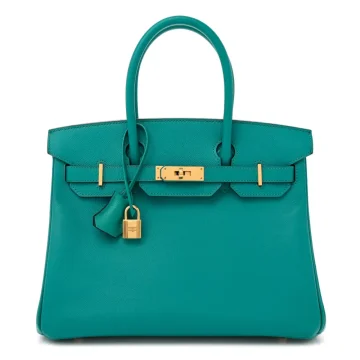 Hermès Birkin 30 Bleu Paon Epsom Leather Gold Hardware