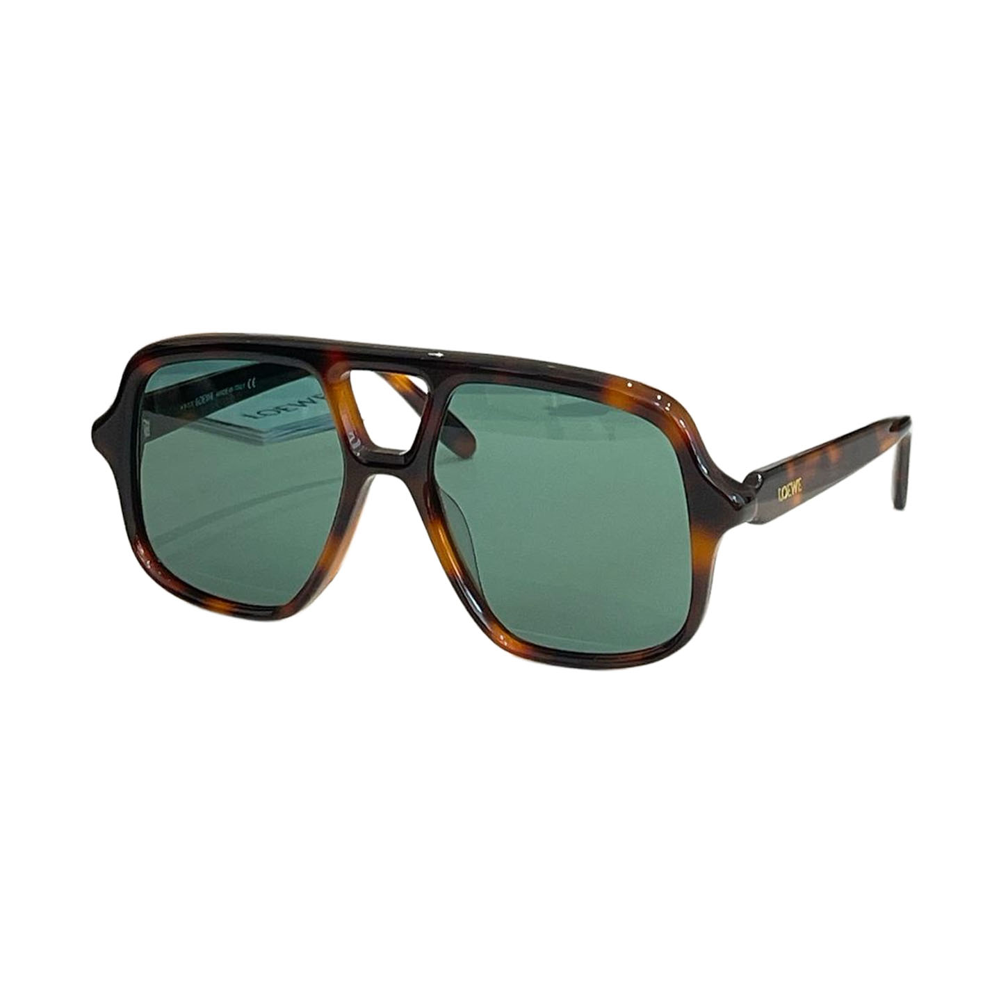 Loewe Pilot glasses leopard brown/leopard green/leopard rust/black/tawny/black sepia/black yellow color Size 47口23-145 - 图片 2