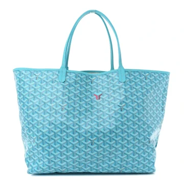 Goyard Saint Louis GM Balise Beach Towel Set Turquoise Goyardine Canvas