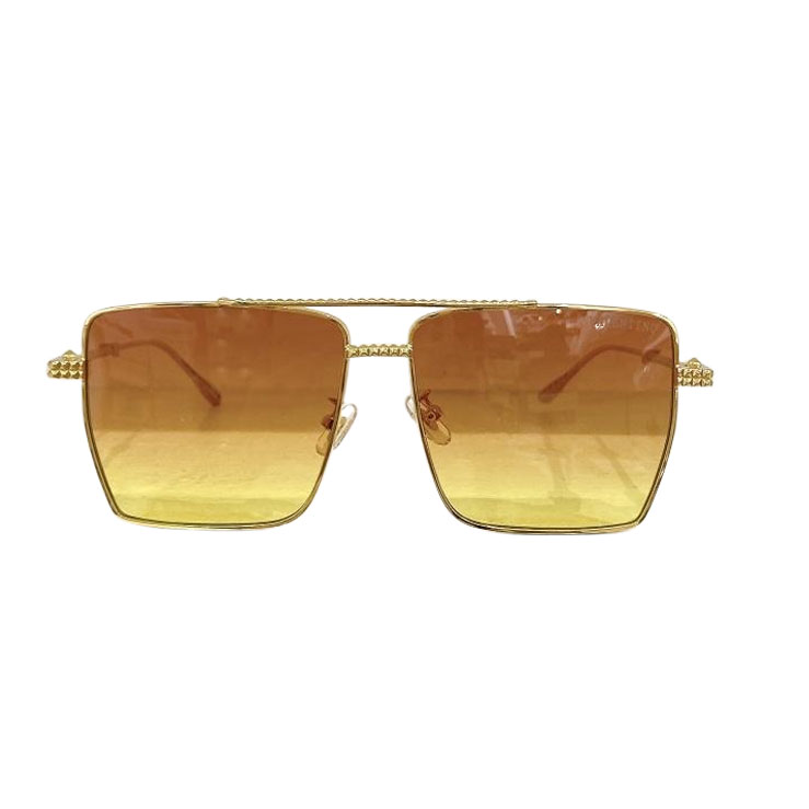 Valentino Pilot glasses gold/blue/gun black/eggplant/purple/brown/black color Size 59口14-145 - 图片 2
