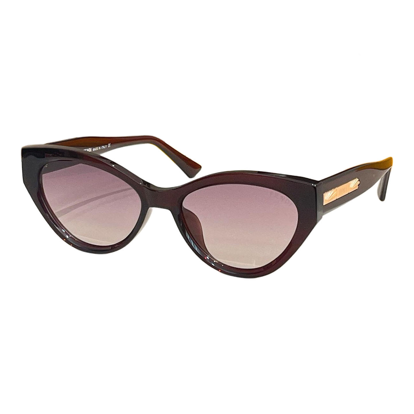 Fendi Cat Eye glasses nude/grey/burgundy/black color Size 54口18-148 - 图片 5