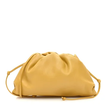 Bottega Veneta Mini The Pouch Butterscotch Butter Calf Leather