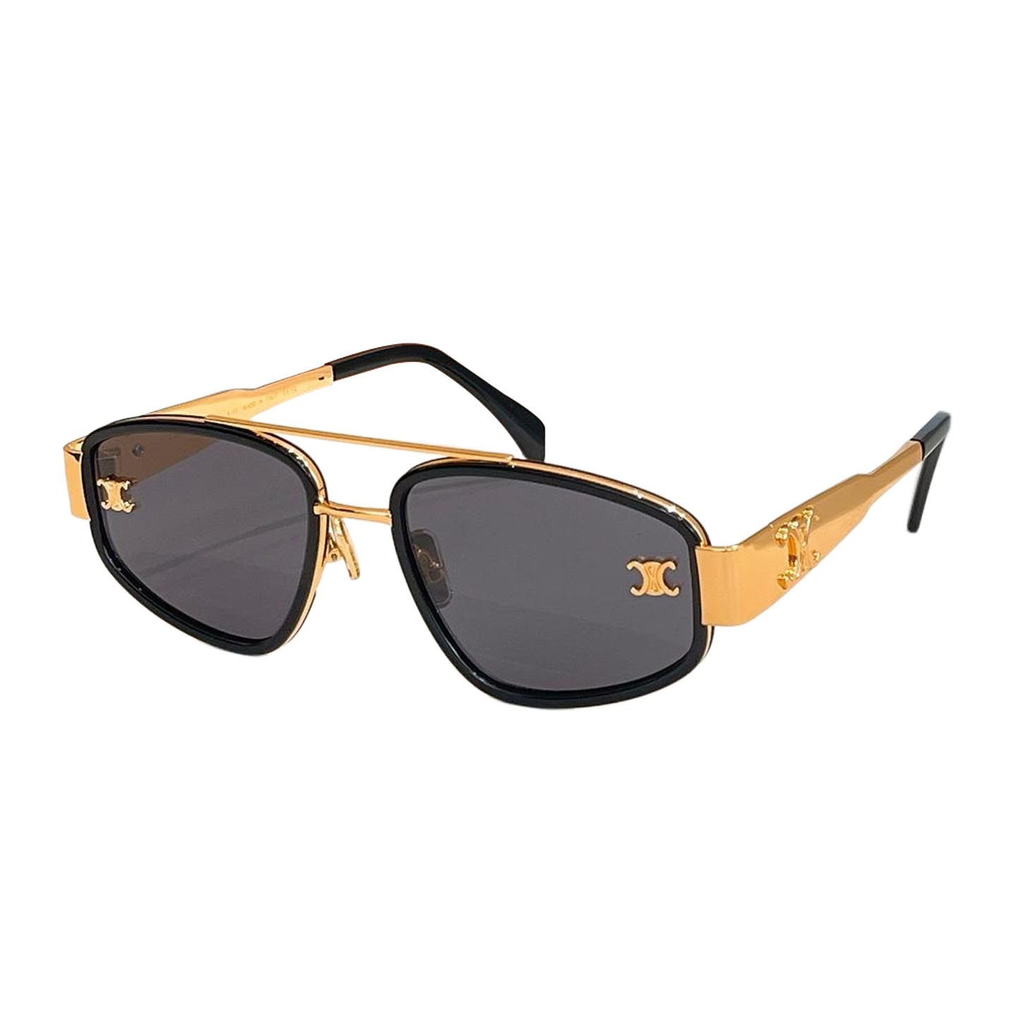 Celine glasses black gold/black/black silver/leopard/green black/blue green color Size 54口21-145