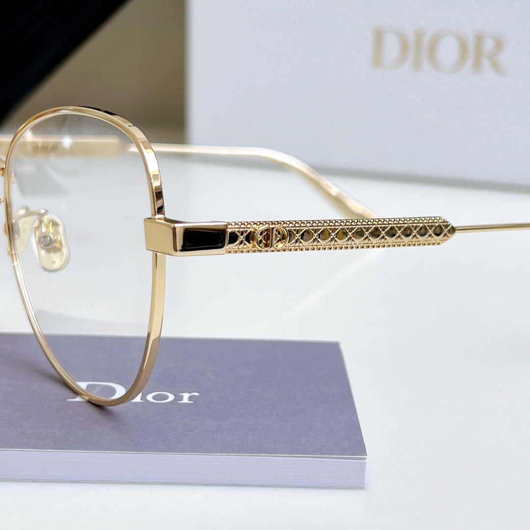 DIOR round frame glasses gold/silver color Size 54口18-145 - 图片 7