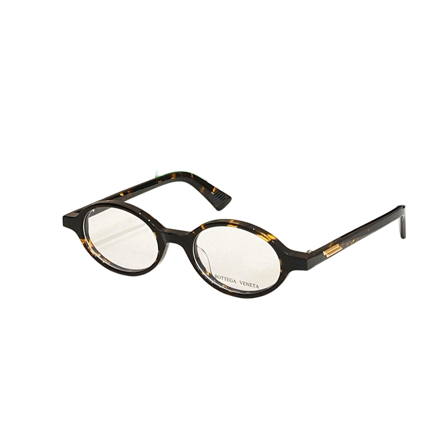 Bottega Veneta Oval glasses brown leopard/green leopard/black leopard/black/orange black/red/transparent black/transparent leopard/pink color Size 49口21-145 - 图片 8