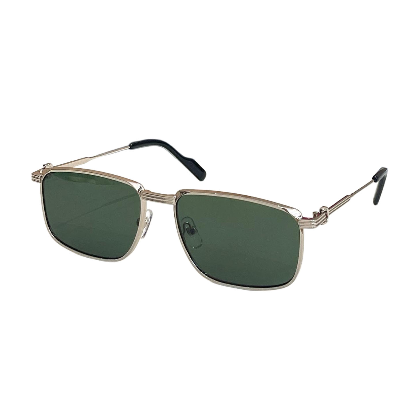 Cartier square frame glasses tawny/black/green/blue/grey/brown gold/indigo gold color Size 58口18-137 - 图片 3
