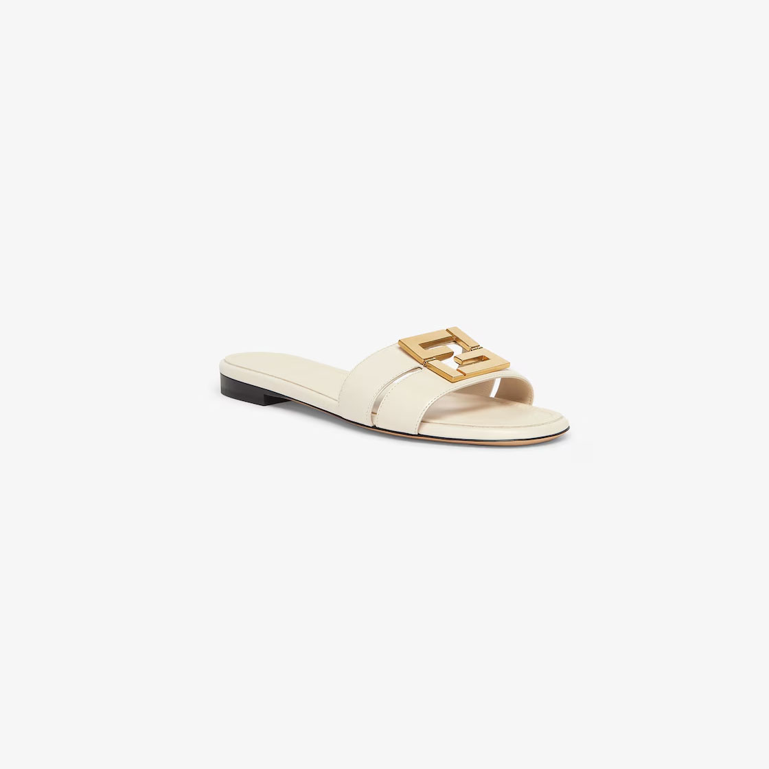 FENDI White leather sandals slippers - 图片 2