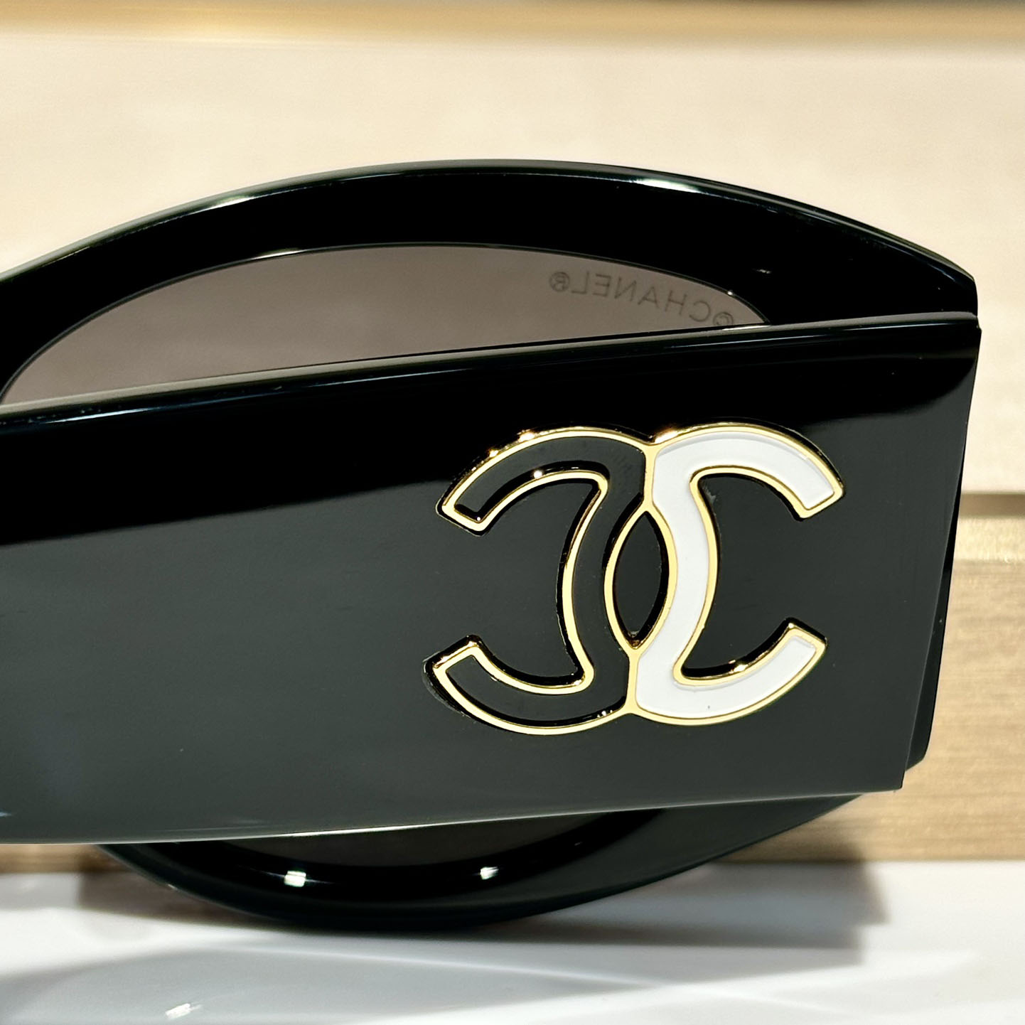 CHANEL glasses black white color size 53口19-145 - 图片 7