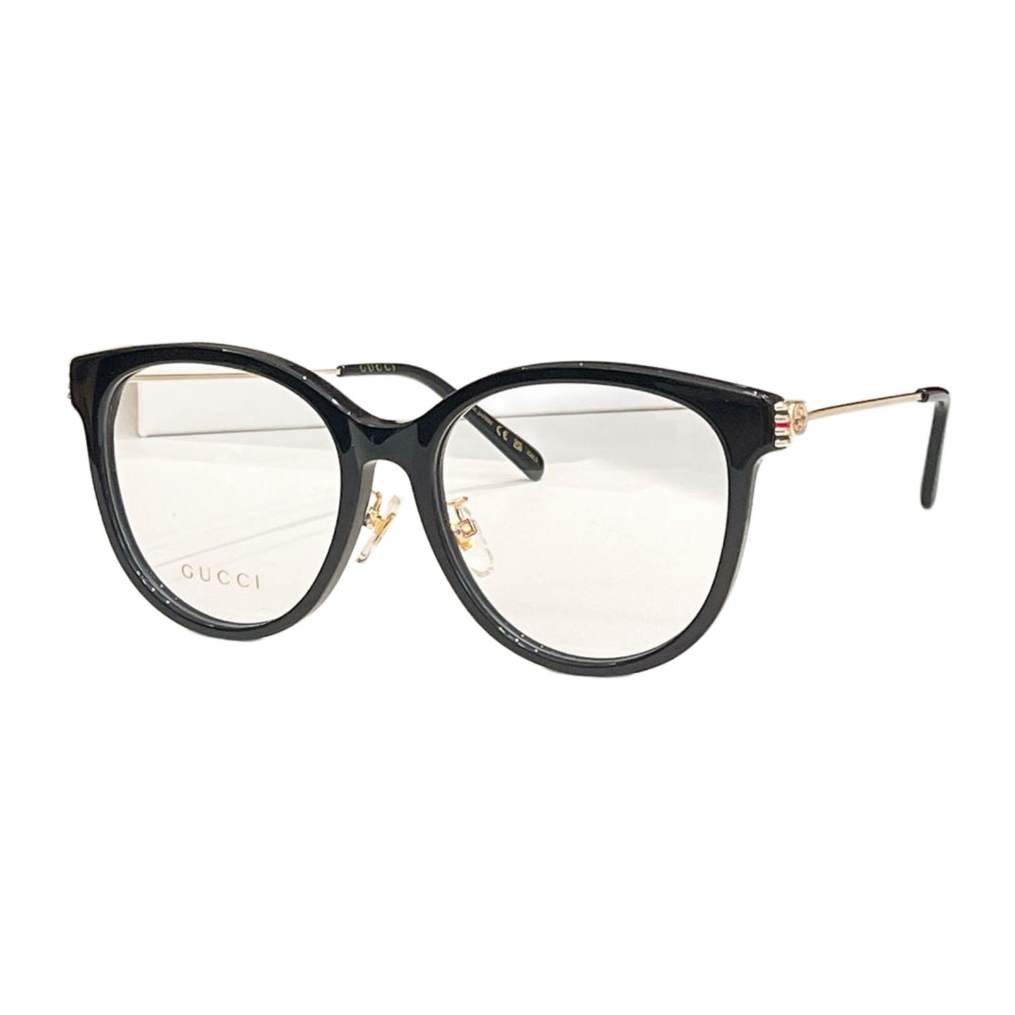 Gucci Boston frame glasses grey/black gold/black/leopard/yellow leopard color Size 56口18-145 - 图片 4