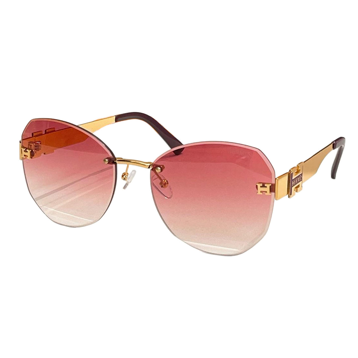 Hermès glasses purple gold/purple silver/black gold/brown/red/blue color Size 60口18-140 - 图片 6