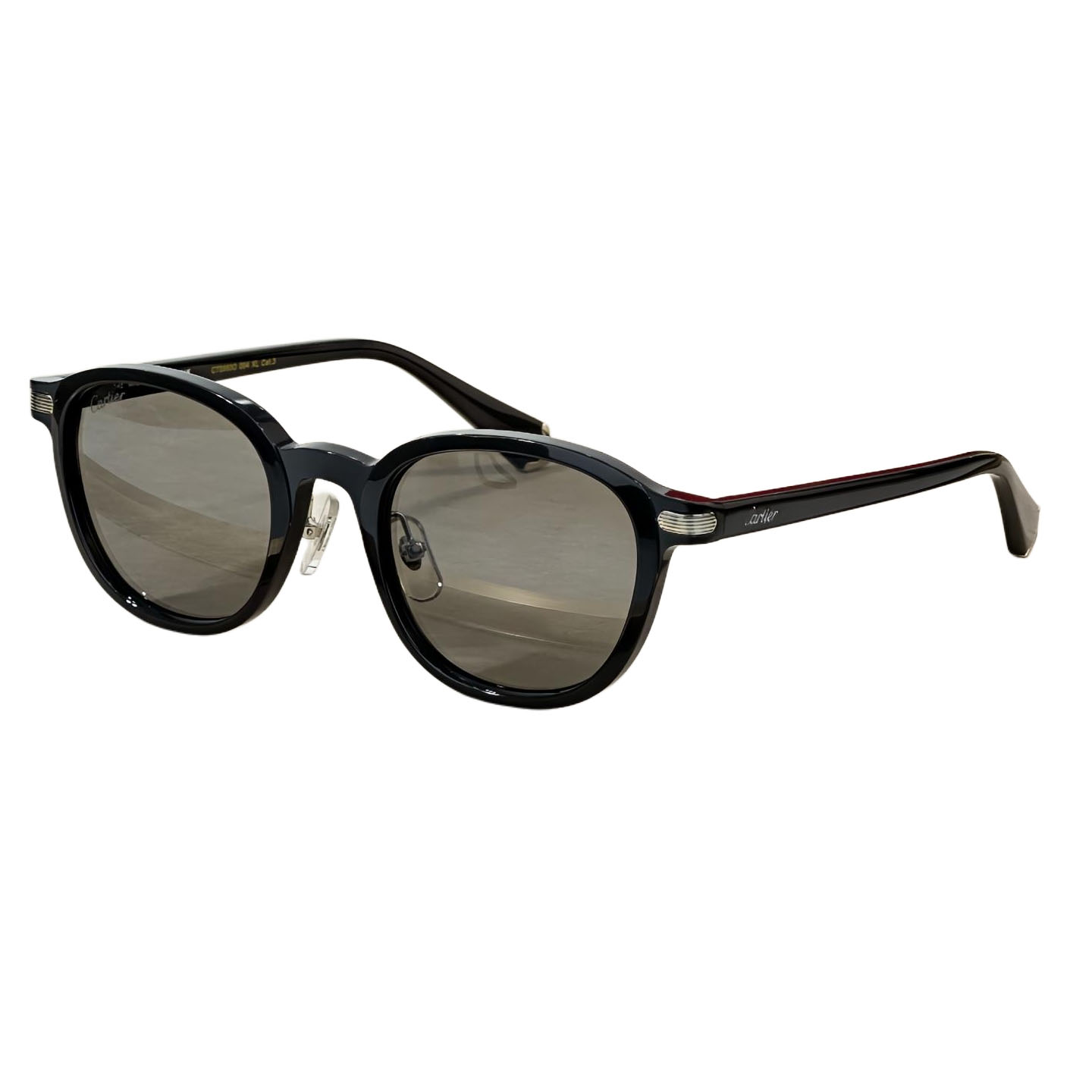 Cartier Boston frame glasses leopard/black grey/black brown/black gold/black silver/burgundy color Size 51口23-145 - 图片 7