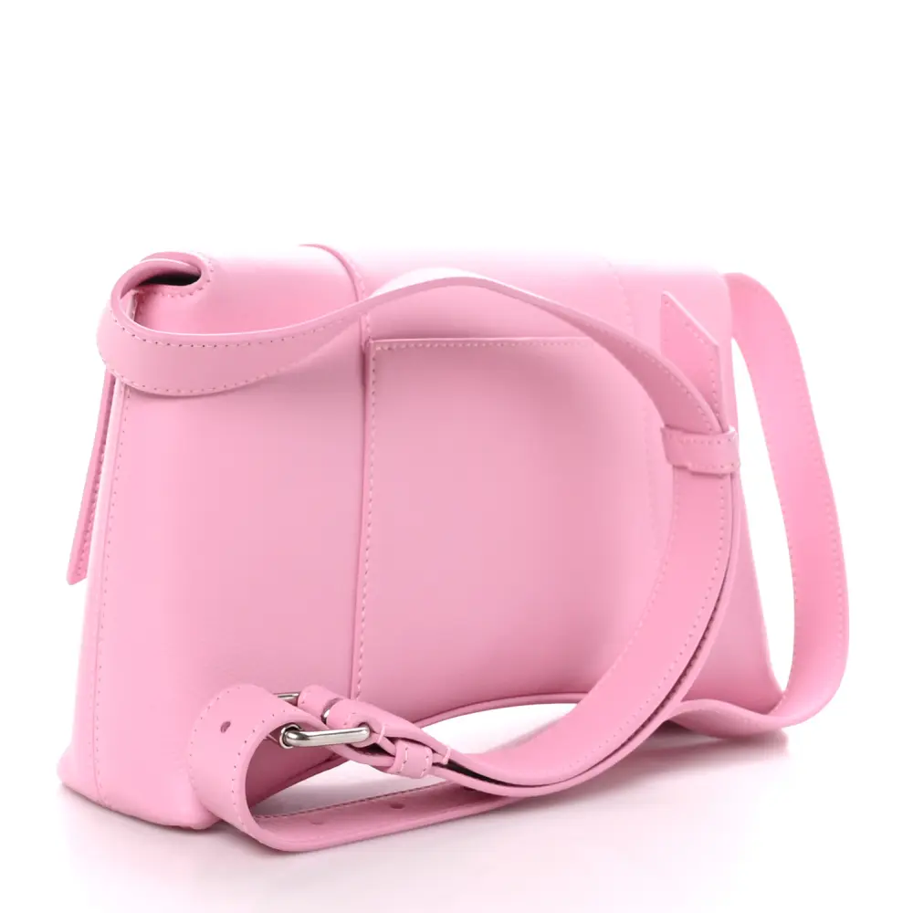 Balenciaga XS Downtown Shoulder Bag Candy Pink Semi-Shiny Smooth Calfskin Leather Silver Hardware - 图片 3