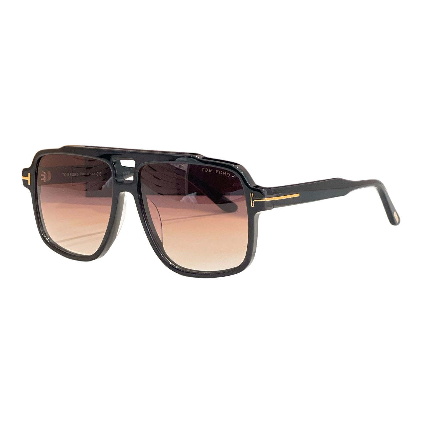 Tom Ford Pilot glasses leopard crimson/black crimson/leopard brown/leopard black/leopard sepia/eggplant/black/yellow brown color Size 58口16-140 - 图片 3