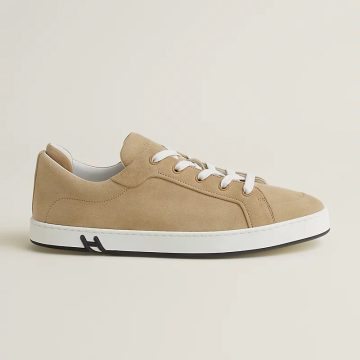HERMES Kid Sneakers Brown Sports Shoes