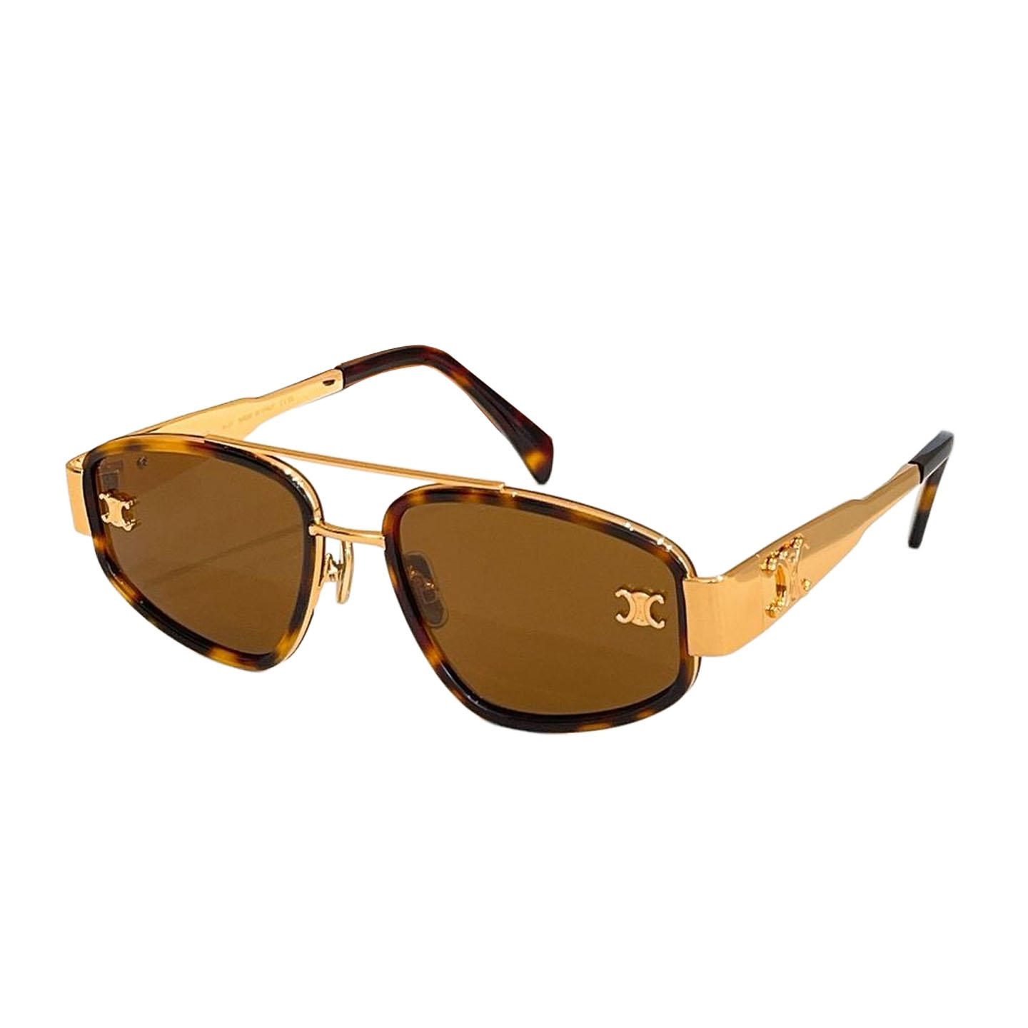 Celine glasses black gold/black/black silver/leopard/green black/blue green color Size 54口21-145 - 图片 5
