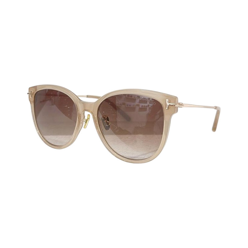 Tom Ford square frame glasses beige/black color Size 55口18-145