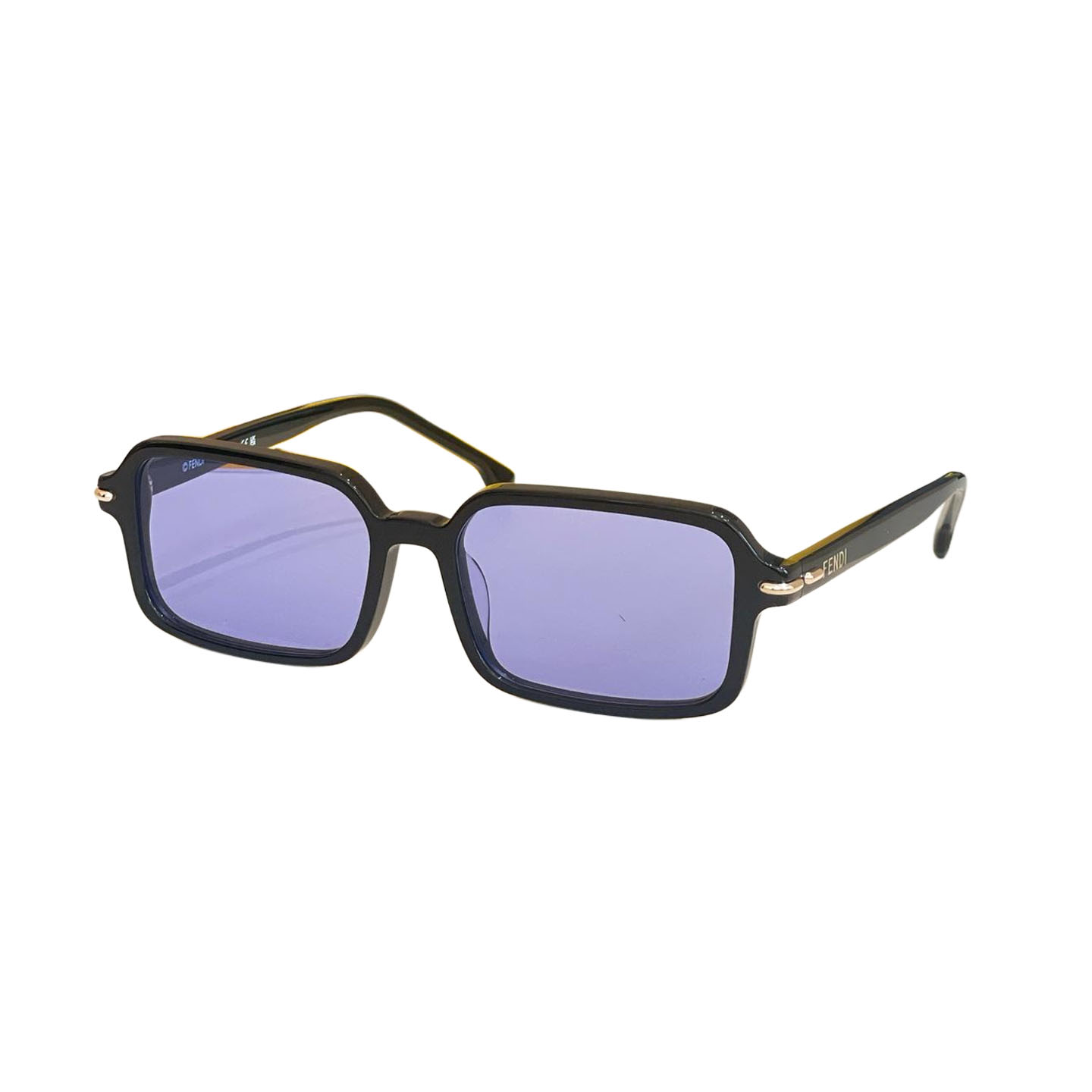Fendi square frame glasses pink/purple black/leopard/black/grey/rust black/brown color Size 56口16-140 - 图片 2