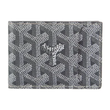 Goyard Small Bifold Wallet Grey Goyardine Printed Canvas
