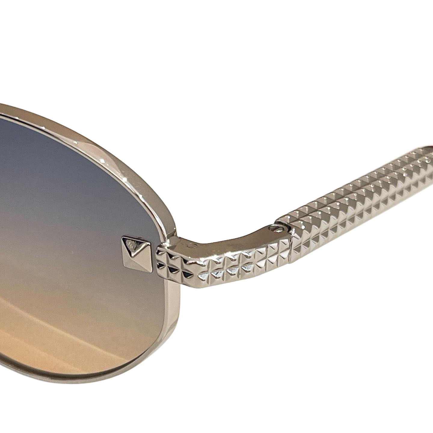Valentino Oval glasses silver/gold/grey silver/black gold/black/red gold color Size 60口17-142 - 图片 2