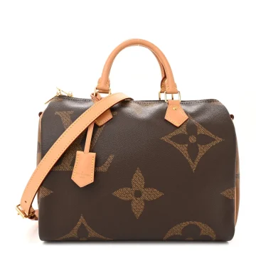 Louis Vuitton Speedy Bandouliere 30 Reverse Giant Monogram Canvas Gold Hardware