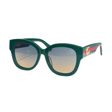 Gucci square frame glasses green/black/leopard/leopard green red/black green red/gradient blue color Size 54口18-145
