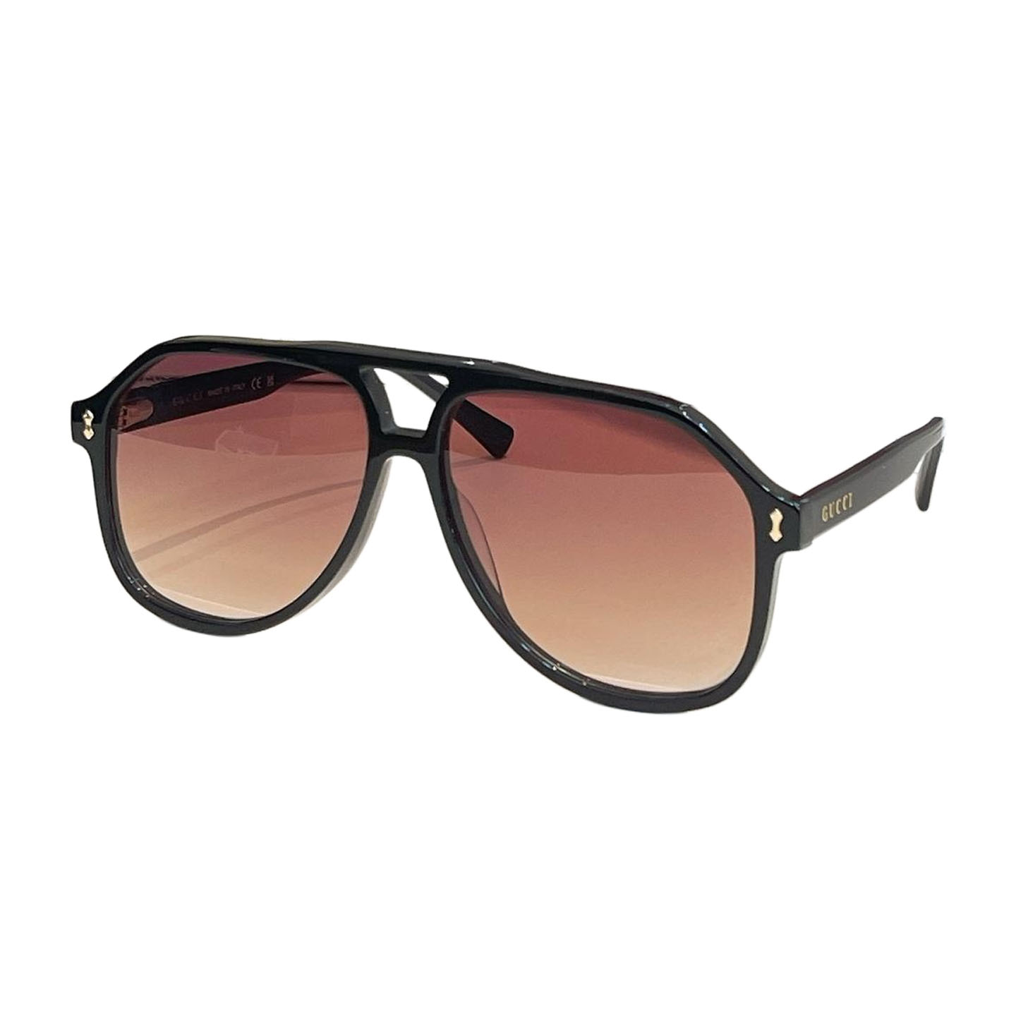 Gucci Aviator glasses leopard brown/leopard green/black/eggplant/leopard yellow/red/green/tawny Size 58口14-145 - 图片 6
