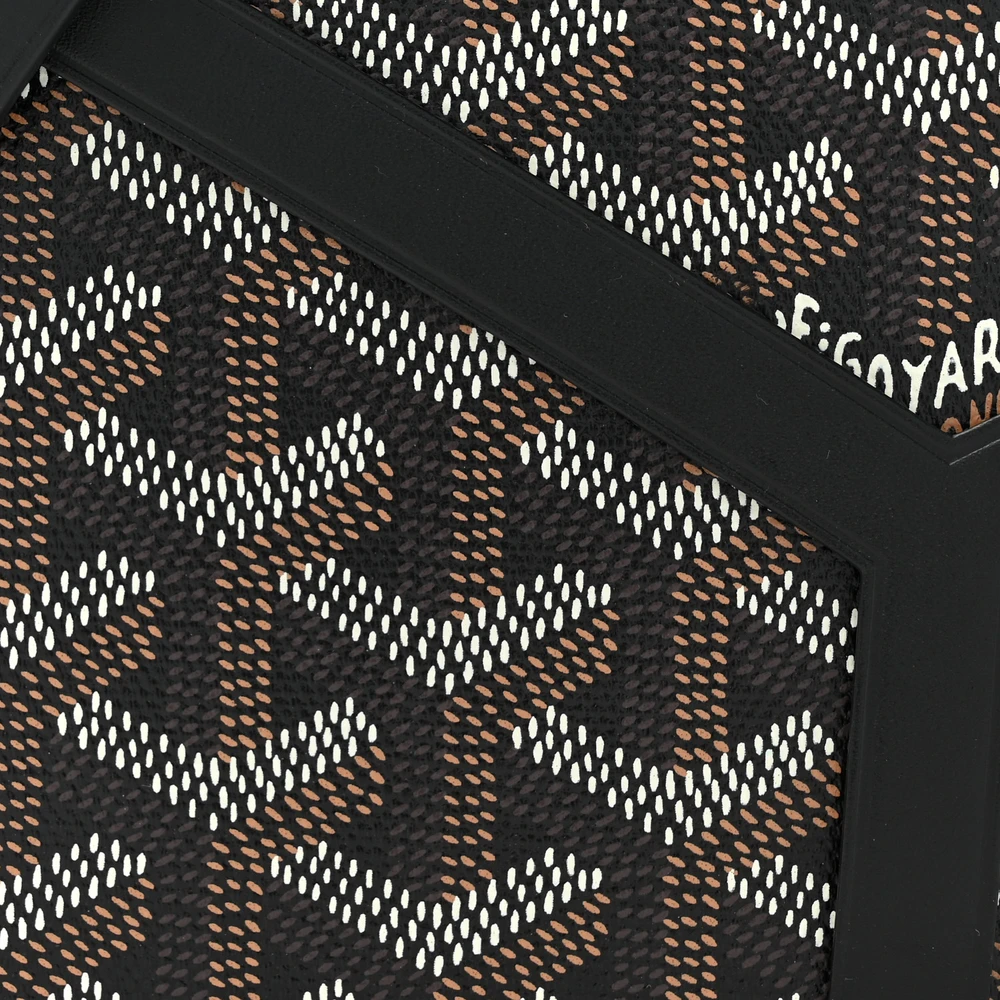 Goyard Mini Minaudiere Trunk Bag Black Goyardine Canvas - 图片 8