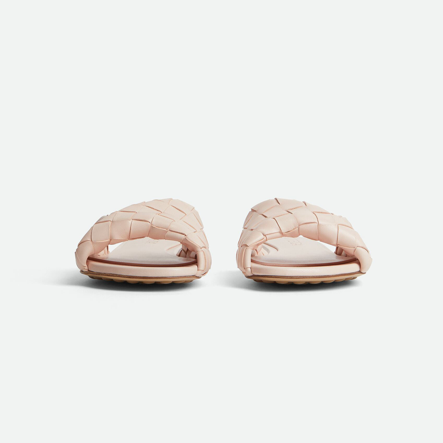 Bottega Veneta Blink Flat Mule In Pink Intrecciato Leather Flat Mule - 图片 2