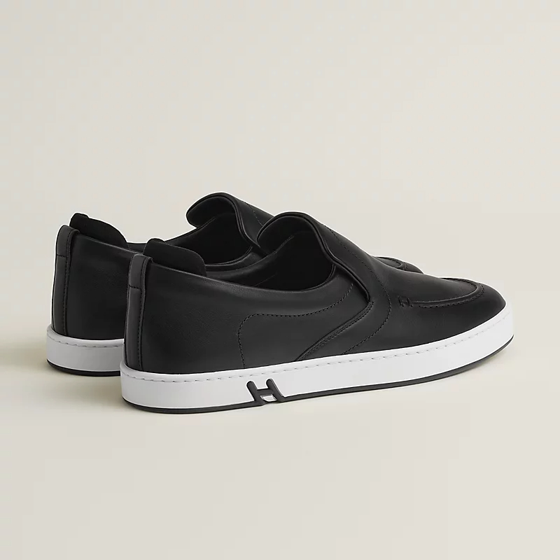 HERMES Kiddy Black Loafers - 图片 4