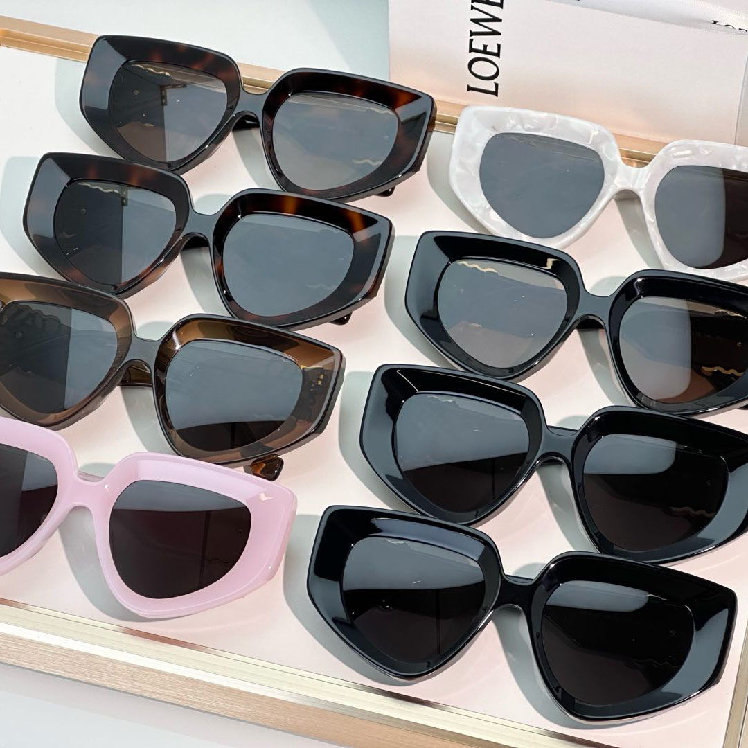 Loewe glasses grey/pink/tawny/leopard black/leopard brown/black silver/black gold/black brown color Size 51口19-145 - 图片 10