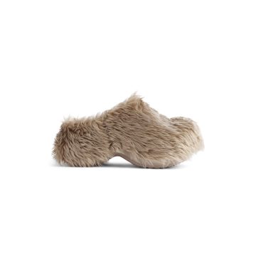 BALENCIAGA Faux fur Muller shoes Slippers
