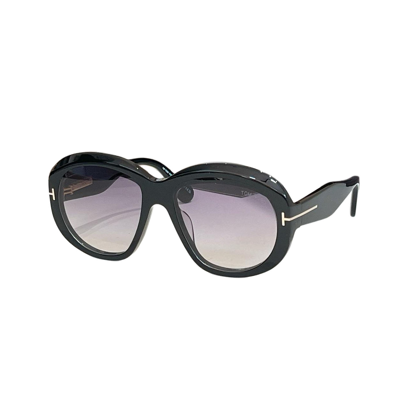 Tom Ford round frame glasses leopard brown/black/orange black/eggplant/leopard blue/yellow leopard/light pink black color Size 62口12-140 - 图片 4