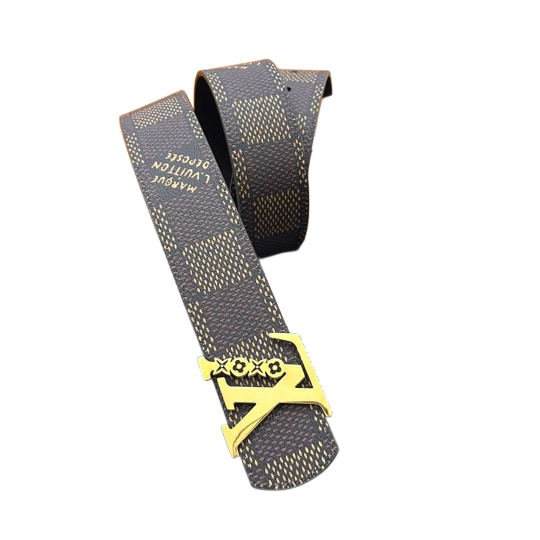 Louis Vuitton Men's Flower Buckle Reversible Belt In Black/Brown Dimension Calfskin With Gold/Silver Hardware 40mm - 图片 6