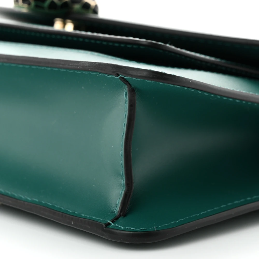 Bvlgari Small Serpenti Forever East West Shoulder Bag Mint Green Calfskin Leather Gold Hardware - 图片 5