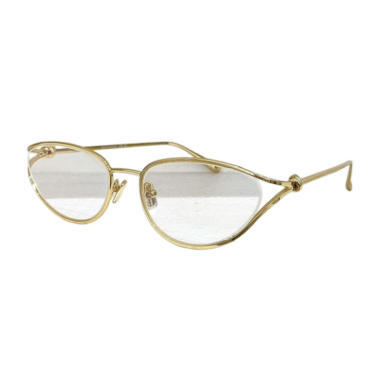 Bottega Veneta glasses silver/gold/grey silver/black gold/rose gold/brown/green color Size 57口19-130 - 图片 2