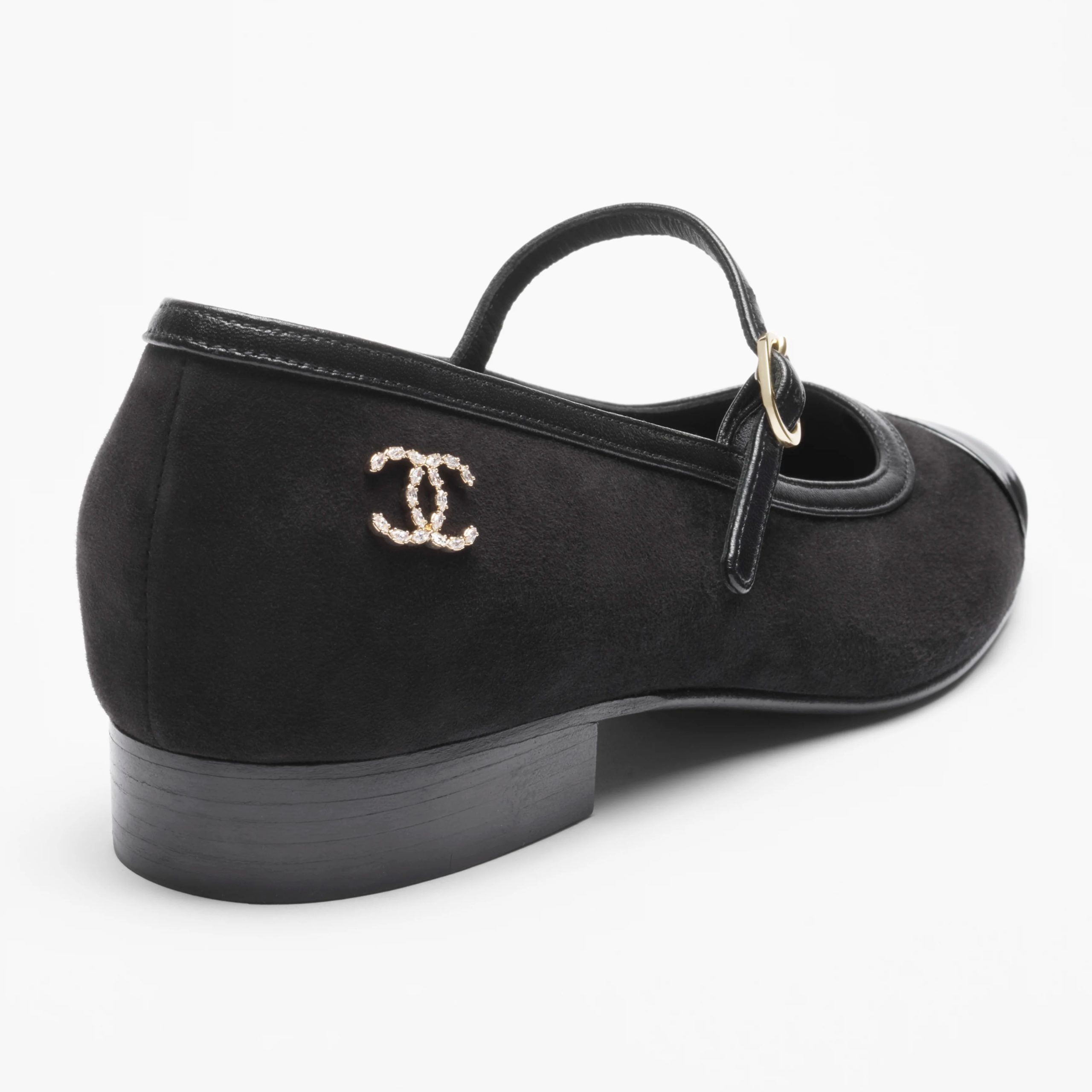 Chanel suede, varnished calfskin Black Mary Jane Shoes - 图片 3
