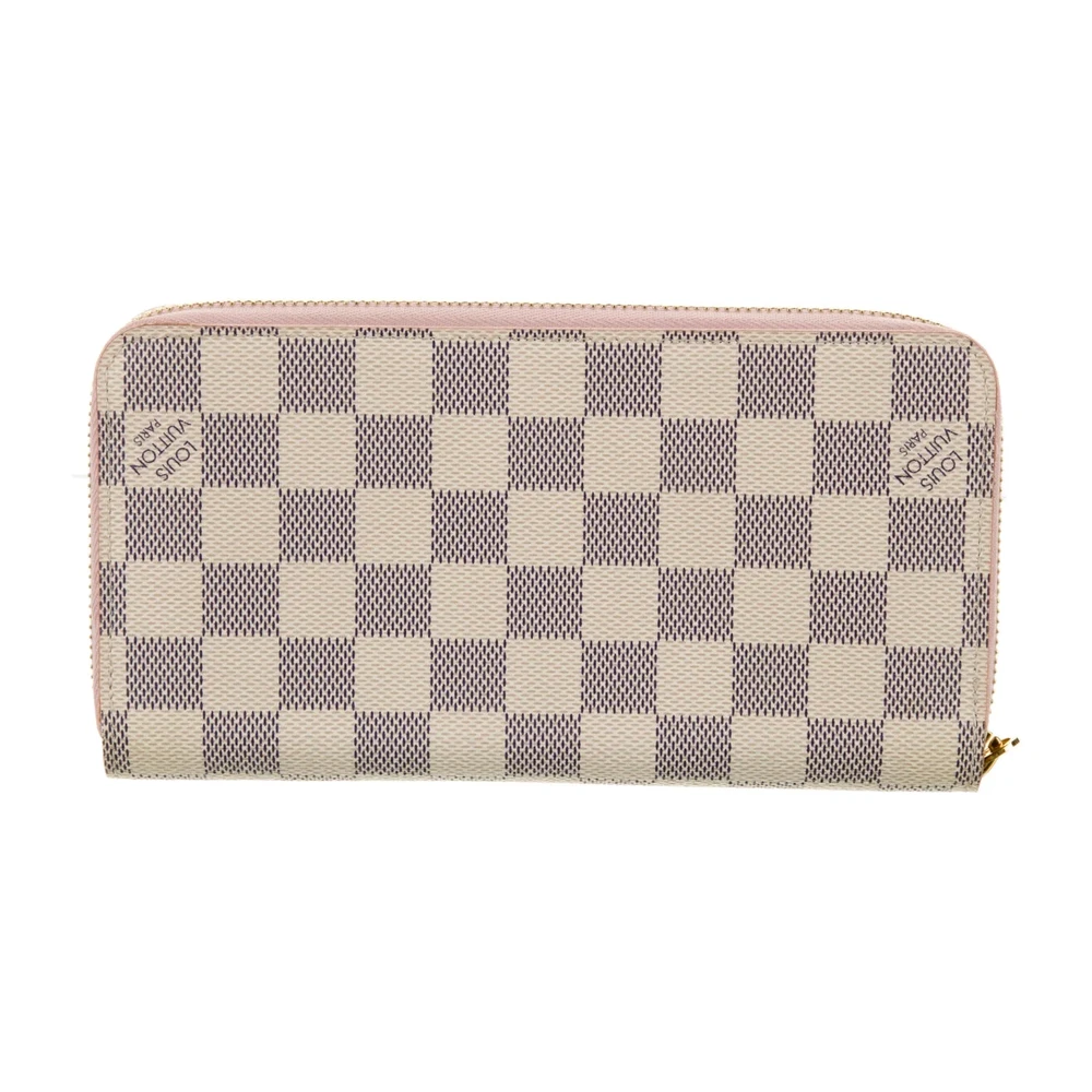 Louis Vuitton Large Zippy Wallet Damier Azur Coated Canvas Brass Hardware - 图片 2