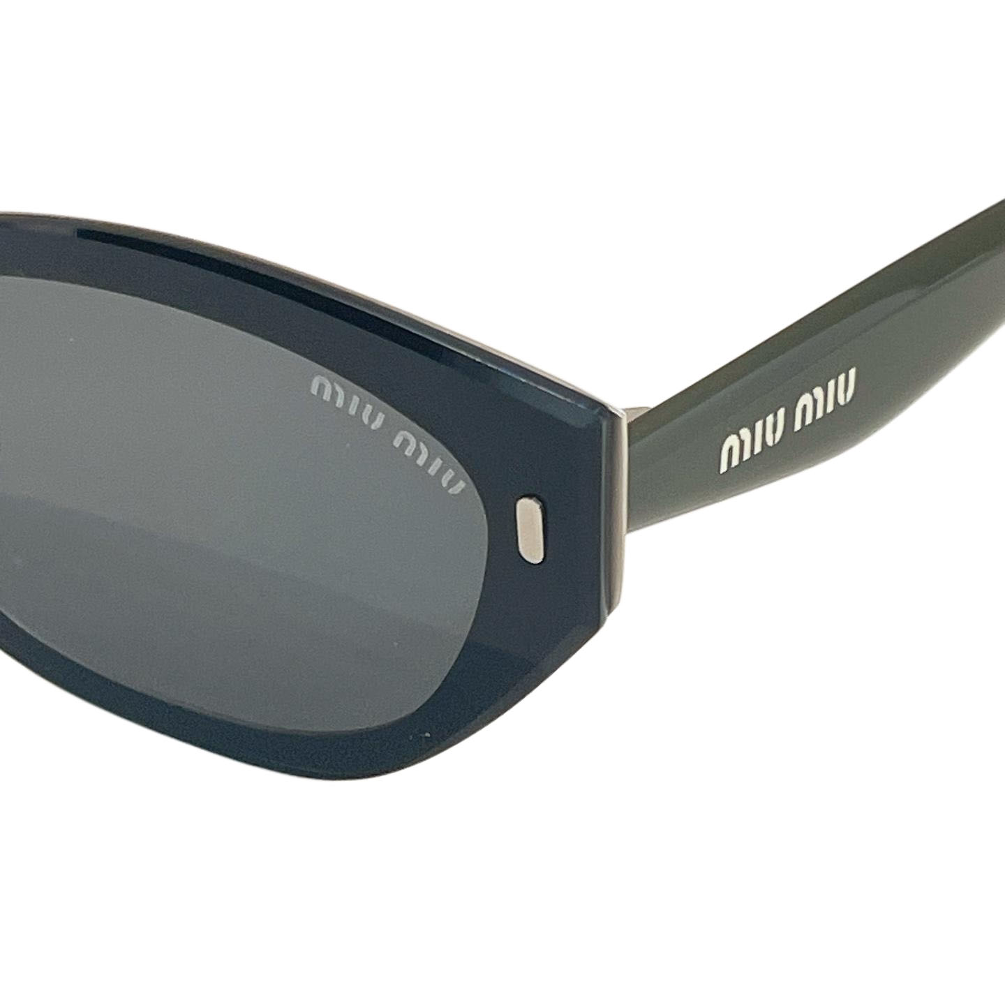 Miu Miu glasses black green/black/black white color Size 144口0-152 - 图片 2
