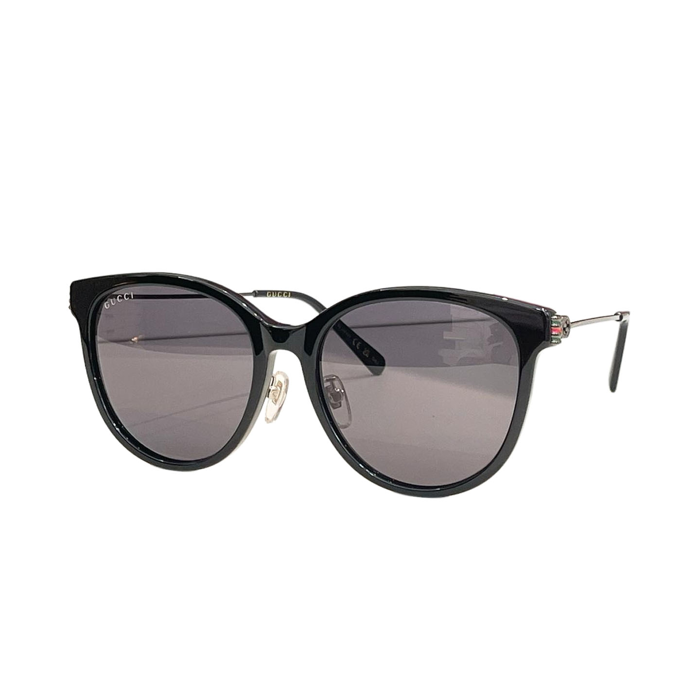 Gucci Boston frame glasses black gold/black silver/yellow leopard/leopard brown/grey purple color Size 56口18-145 - 图片 4