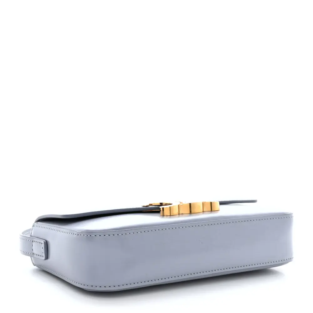Celine Medium Triomphe Shoulder Bag Arctic Blue Shiny Calfskin Leather - 图片 6