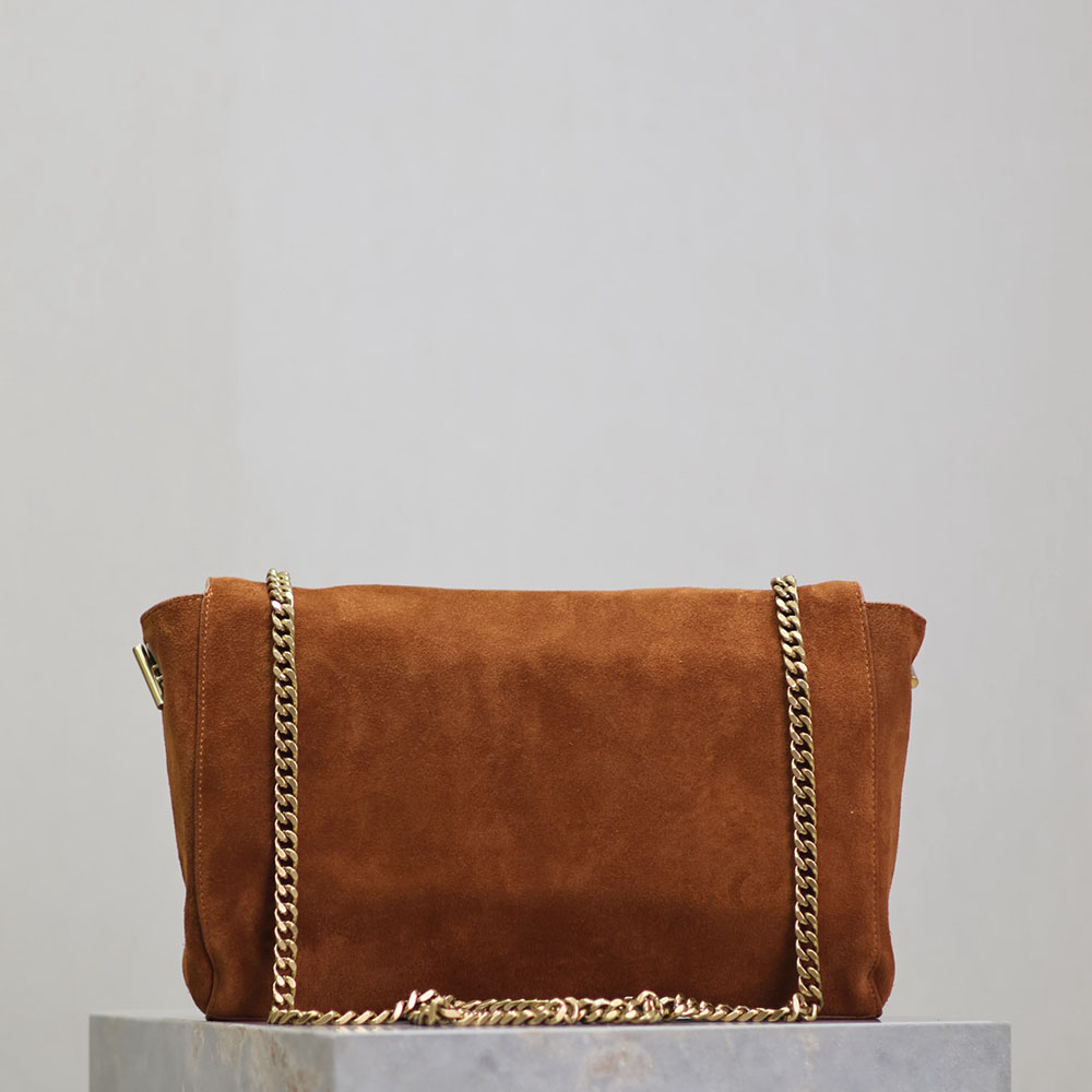 Saint Laurent Khaki Kate Reversible Chain Bag (Suede & Smooth Leather / Suede & Crocodile Pattern) Crossbody Bags - 图片 3