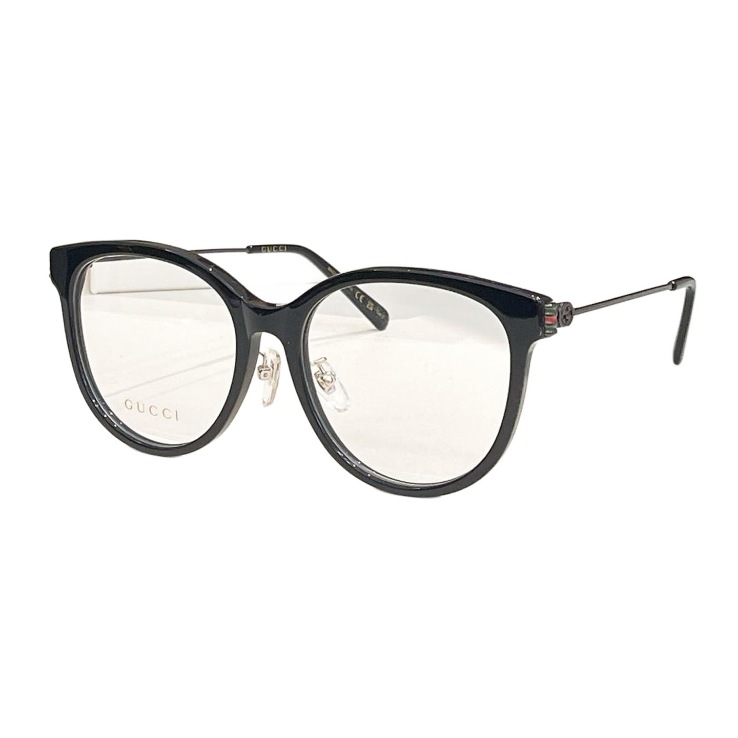 Gucci Boston frame glasses grey/black gold/black/leopard/yellow leopard color Size 56口18-145 - 图片 5